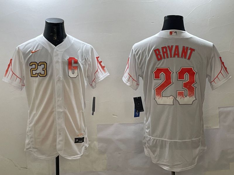 Men San Francisco Giants 23 Bryant White City Edition Elite Nike 2025 MLB Jersey style 2